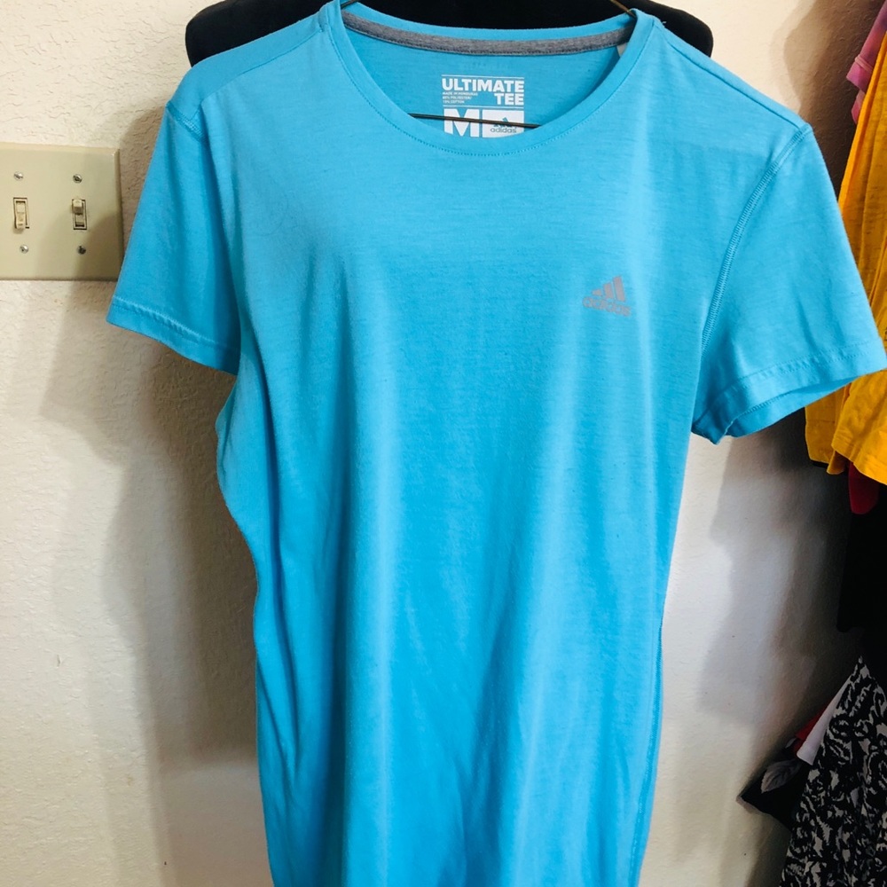 adidas Sky Blue Men’s Ultimate Tee - Crew Neck